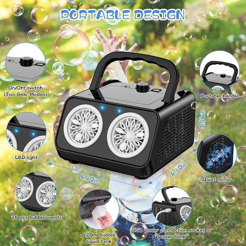 Automatic Bubble Blowing Machine Bubble Machine Outdoor Indoor Bubble Toy Stage Bubble Machine Party Birthday, Wedding, Christmas, Halloween Bubble Machine