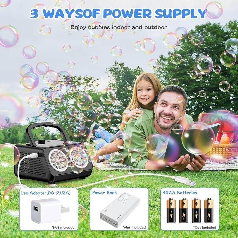 Automatic Bubble Blowing Machine Bubble Machine Outdoor Indoor Bubble Toy Stage Bubble Machine Party Birthday, Wedding, Christmas, Halloween Bubble Machine
