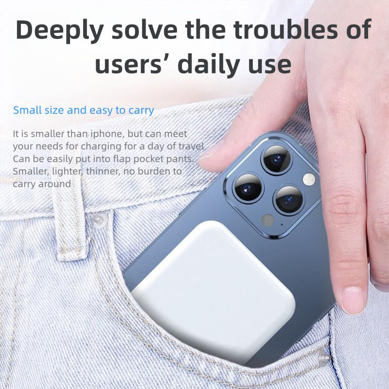 For Apple Wireless Magnetic Power Bank with 25W Ultra Fast Charging and for Magsafe Function, for Iphone16/15/14/13/12/Pro/Promax/Plus， Black/White/Pink Charger Portable Battery Pack Compact Chargeable Smartphone