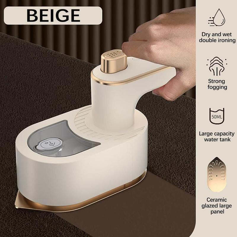 2025 Portable Handheld Garment Steamer, Mini Travel Iron, Foldable Wet & Dry Use Steam Iron,Household Folding Clothes Steamer for Home & Travel