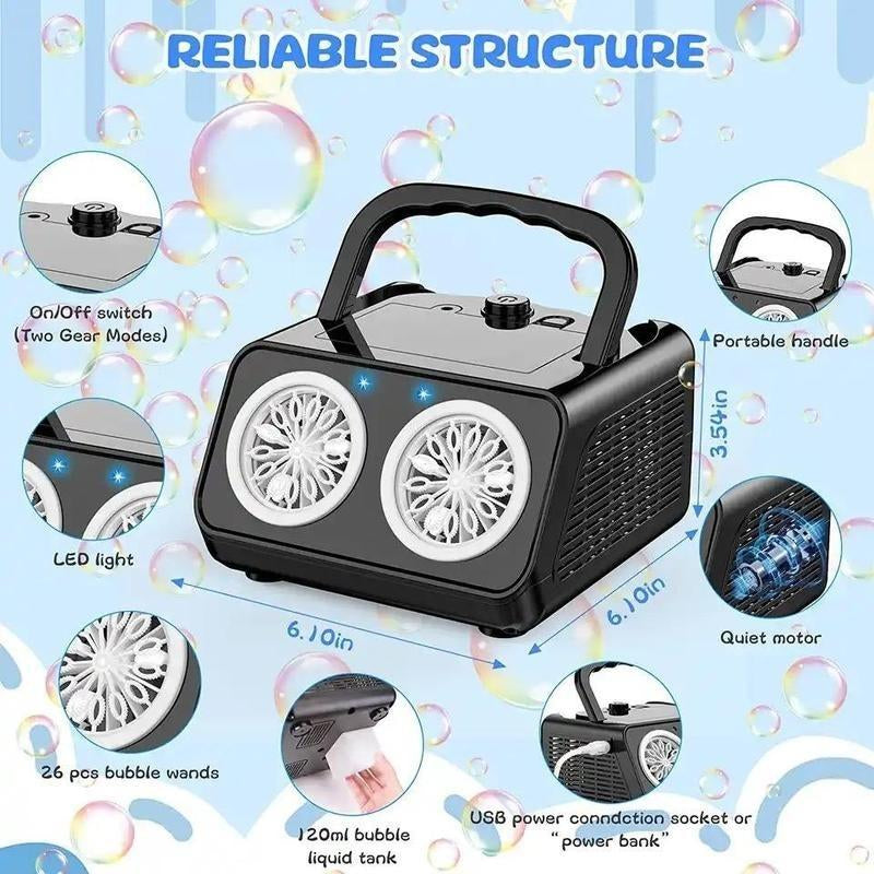Automatic Bubble Blowing Machine Bubble Machine Outdoor Indoor Bubble Toy Stage Bubble Machine Party Birthday, Wedding, Christmas, Halloween Bubble Machine