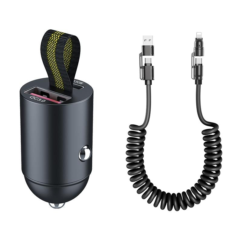 240W 4-In-1 USB-C Cable - PD 5A Fast Charging & Datasync with USB A,TYPE C & Lightning, Breathing Light,Aluminum Alloy Design, 4FT Silicone Cable, Compatible Withiphone 16/15,Ipad Pro, Samsung, and Laptops Androiddevice