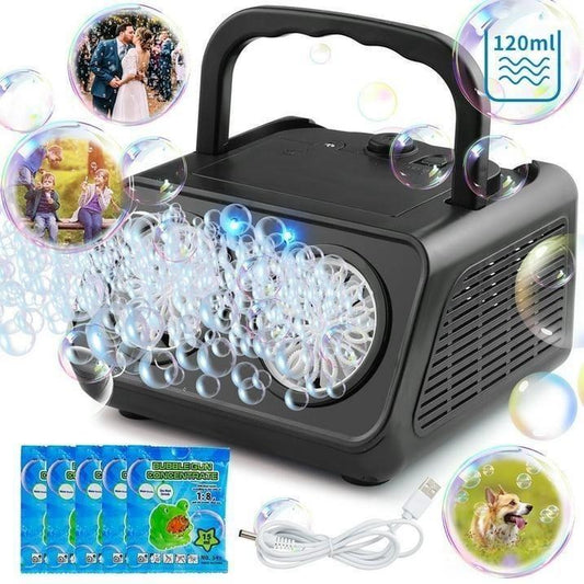 Automatic Bubble Blowing Machine Bubble Machine Outdoor Indoor Bubble Toy Stage Bubble Machine Party Birthday, Wedding, Christmas, Halloween Bubble Machine