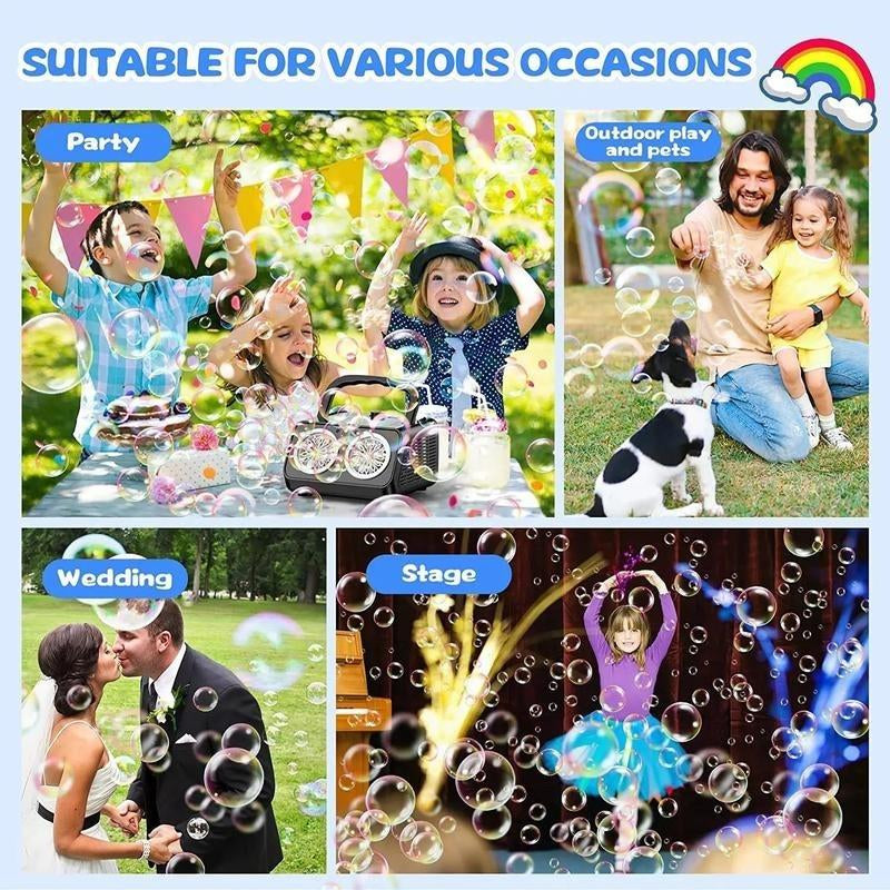 Automatic Bubble Blowing Machine Bubble Machine Outdoor Indoor Bubble Toy Stage Bubble Machine Party Birthday, Wedding, Christmas, Halloween Bubble Machine